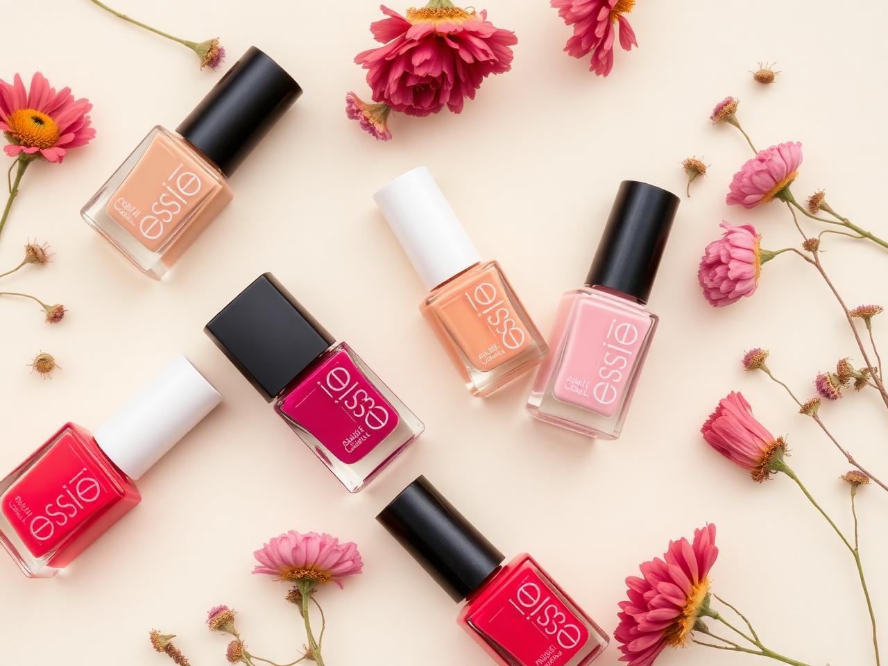 Assorted nail polish bottles